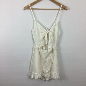 Seek The Label Linen Romper Dress Size Small